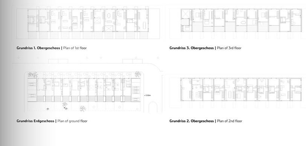 The internal layout of the eleven properties varies from home to home 