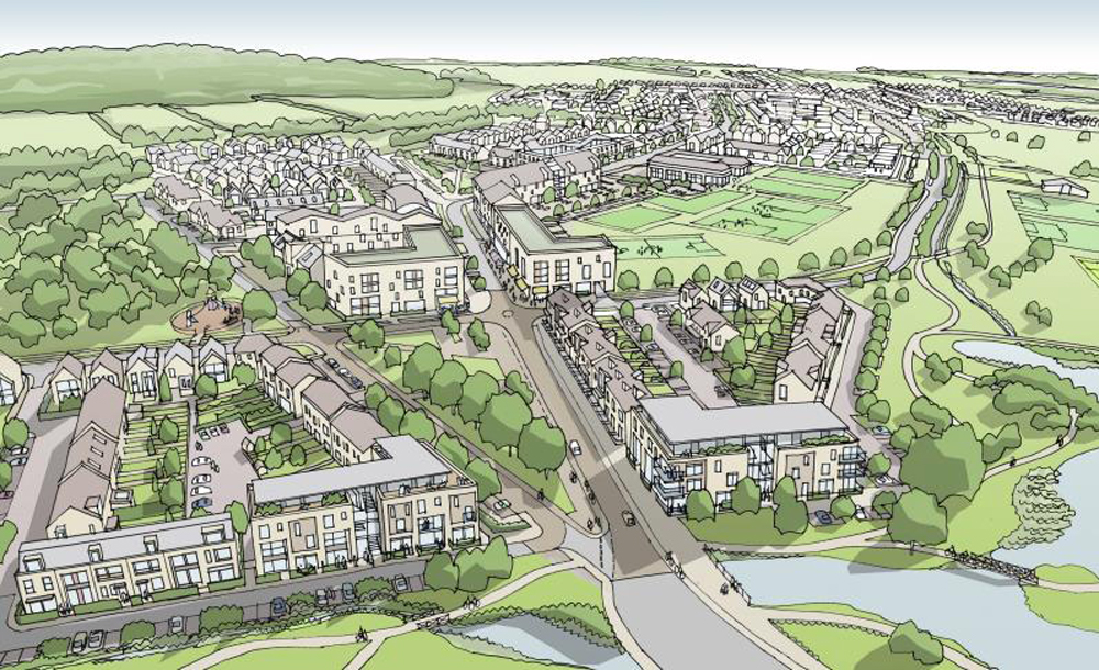 Up to 1,900 new homes are planned as part of the Graven Hill development. New schools, offices, retail and other commercial uses will also be included 